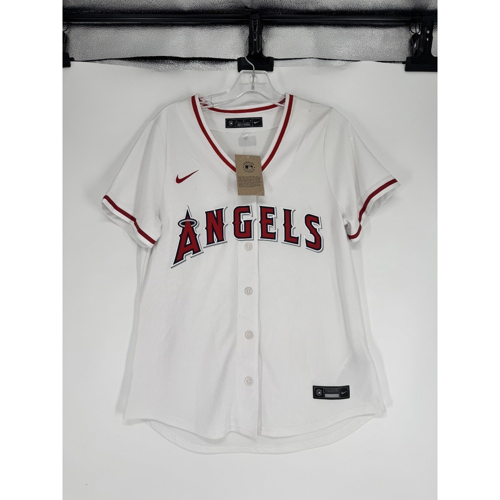 Nike Los Angeles Angels Home Jersey Womens Medium Blank No Player White MLB